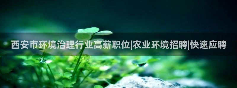 k8凯发中国|西安市环境治理行业高薪职位|农业环境招聘|快速应聘